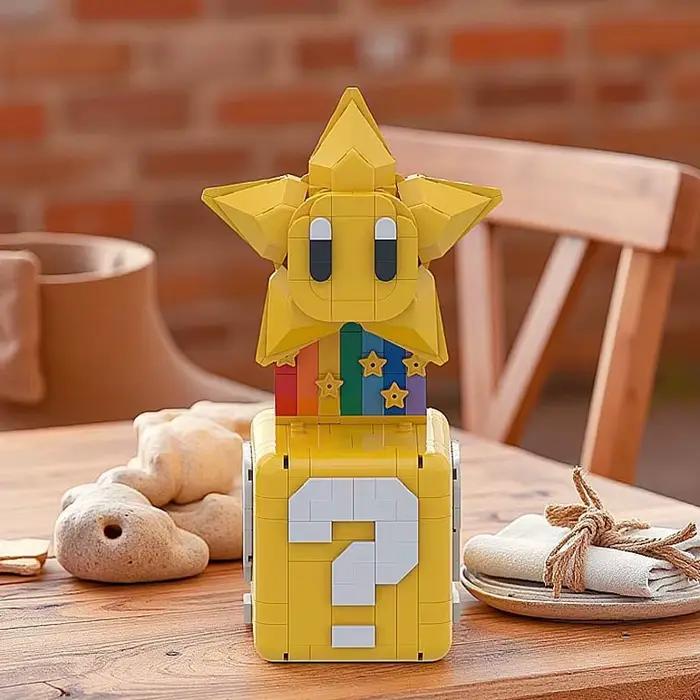 Nouveau 2025 MOC Mario Chomper plante modèle ajustement flamme fleur assemblé bloc de construction brique enfants