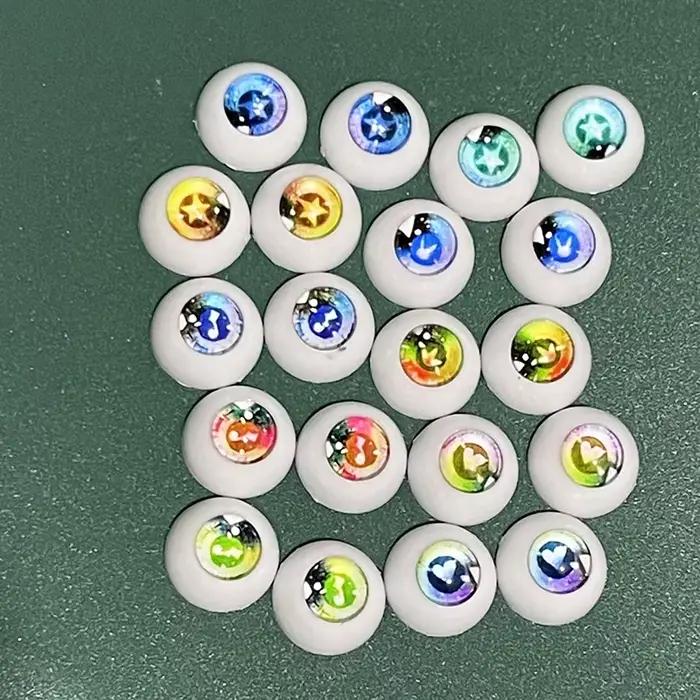 2 paires de globe oculaire de dessin animé 12mm/14mm