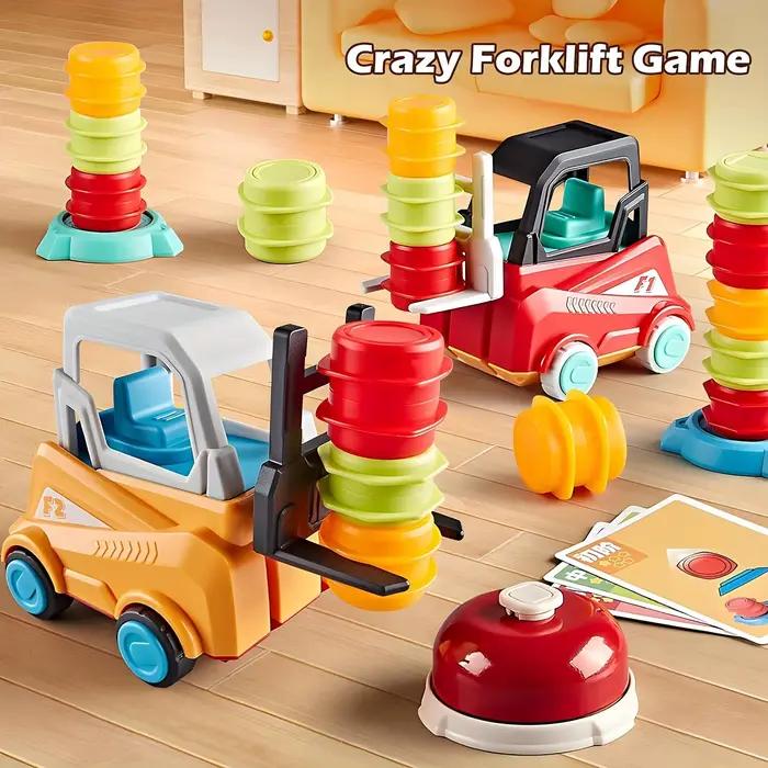 Jeu de transport de chariot élévateur d'ingénieur - Jouet de construction stimulant le cerveau avec camion minier