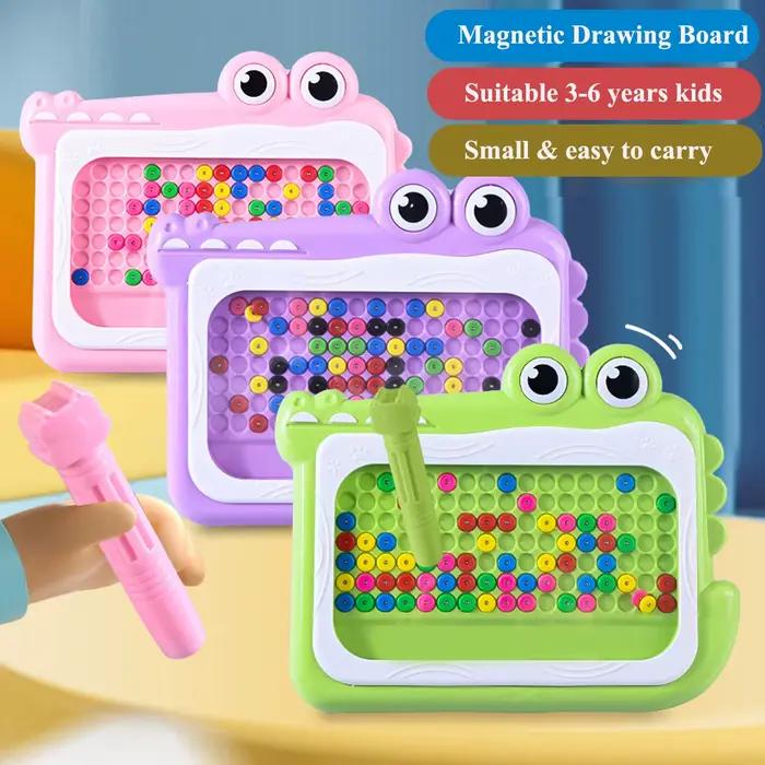 Planche à gribouiller en perles magnétiques ABS pour enfants 3-12 ans jeu de Montessori dessin puzzle stylo apprendre à dessiner occasions spéciales