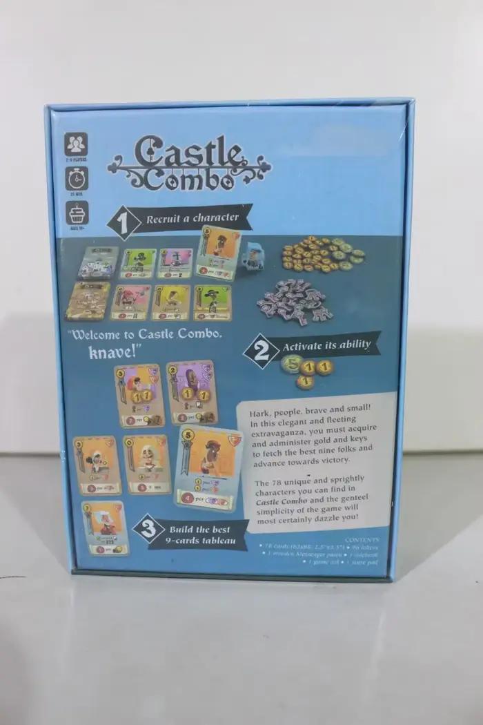 Jeu de société de stratégie Castle Combo jeu de table médiéval avec effets instantanés bonus de fin de partie pour 2 à 5 joueurs jeux familiaux