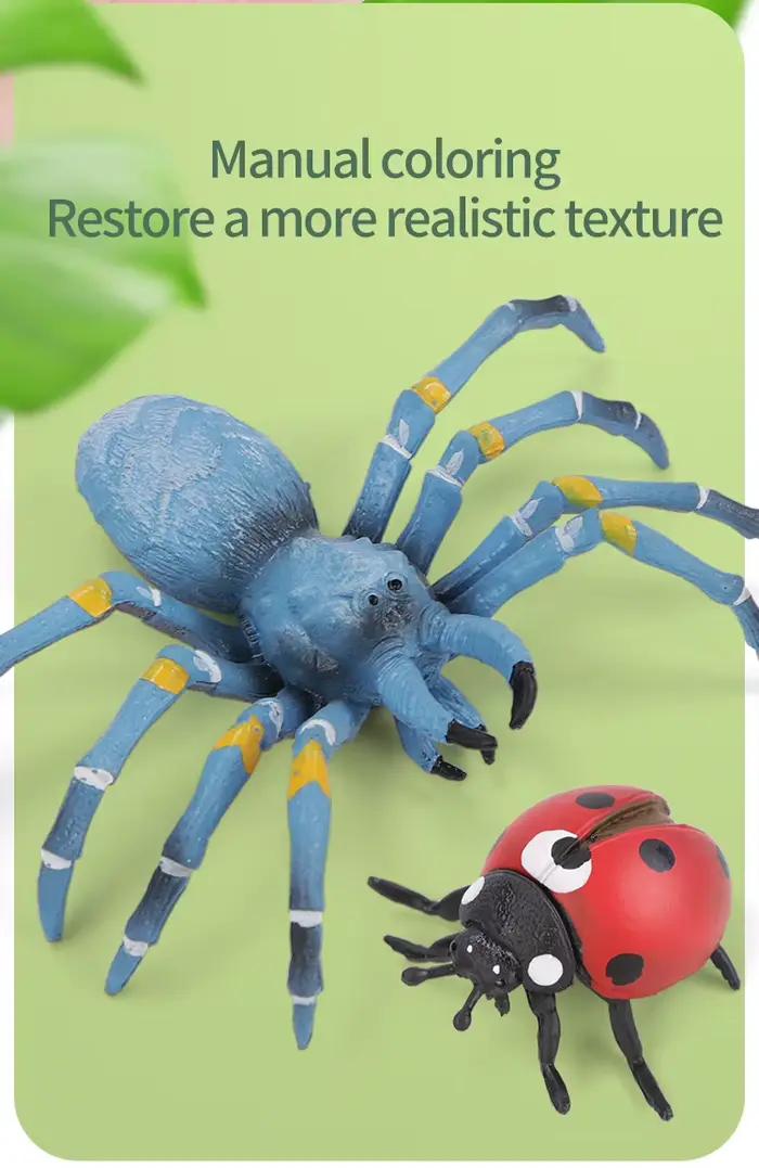 Ensemble de figurines d'insectes et d'animaux sauvages éducatives pour enfants modèles pvc jouet d'apprentissage et de collection occasionnels cadeaux pour garçons filles