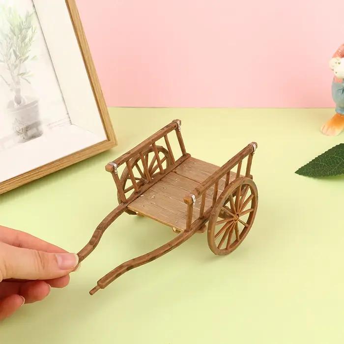 Maison de poupée Miniature, modèle de chariot assemblé, accessoires de bricolage, meubles de jardin, jouets