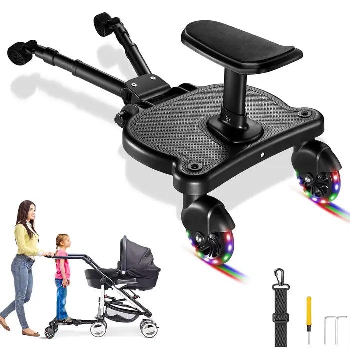 Accessoire de poussette adaptateur de pédale enfant coussin de siège amovible pour promenade familiale en toute sécurité et confort