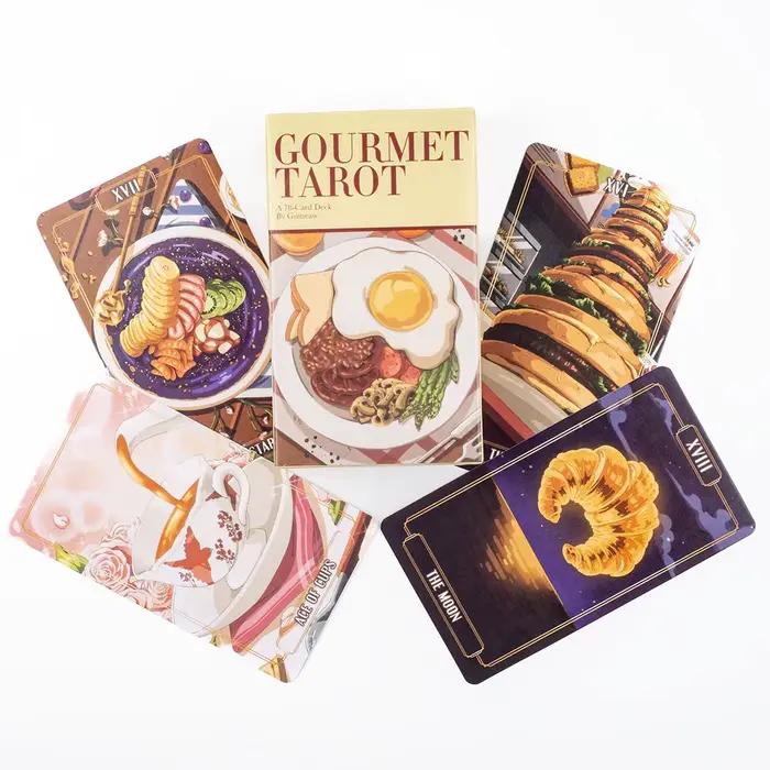 Jeu de société Tarot gastronomique à 78 cartes, pour fêtes de famille et jeux de groupes, précogniti