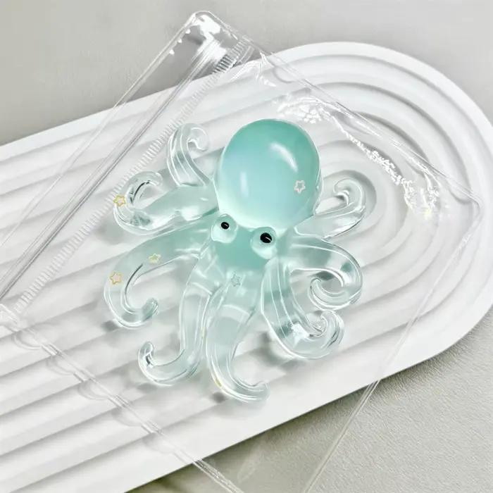 Jouet sensoriel pieuvre scintillante multicolore, sûr, non toxique, anti-stress, anti-anxiété, pour