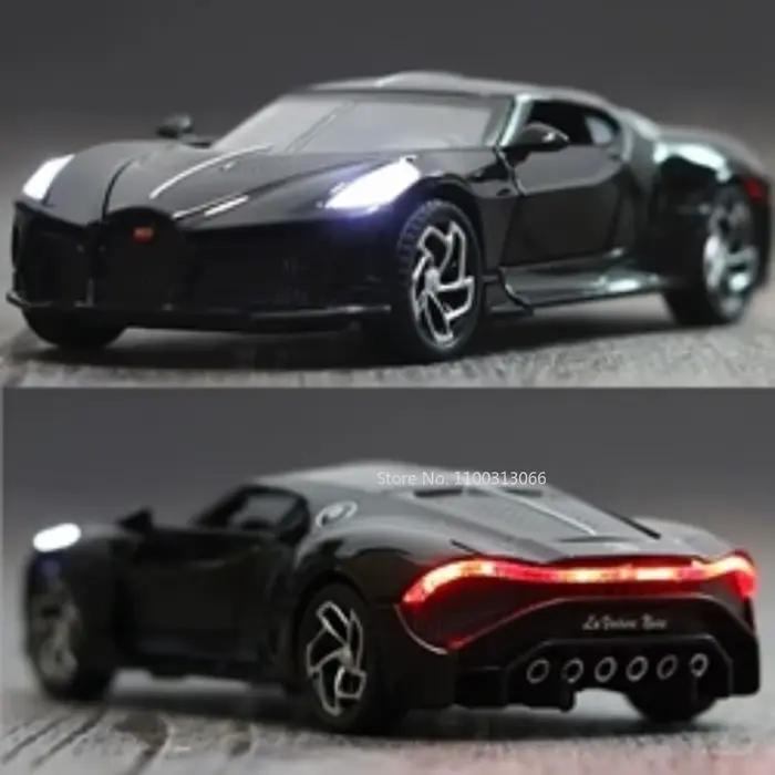 1:32 alliage échelle modèle de voiture jouets Bugatti La Voiture Noire alliage moulé sous pression S