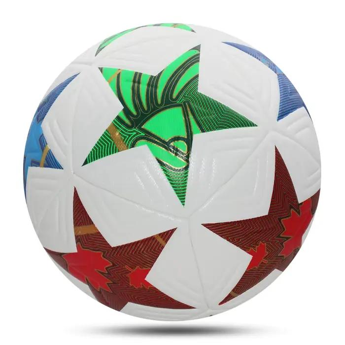 Ballon de football taille 5 PU haute qualité pour terrain de football occasions spéciales entraînement matchs équipe occasions festives