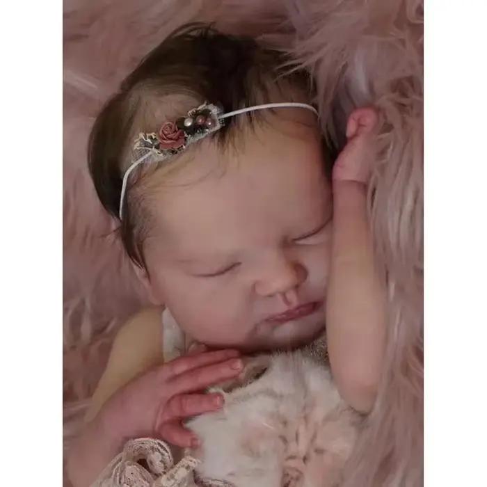 Poupées Bebe Reborn Quinlyn en vinyle souple