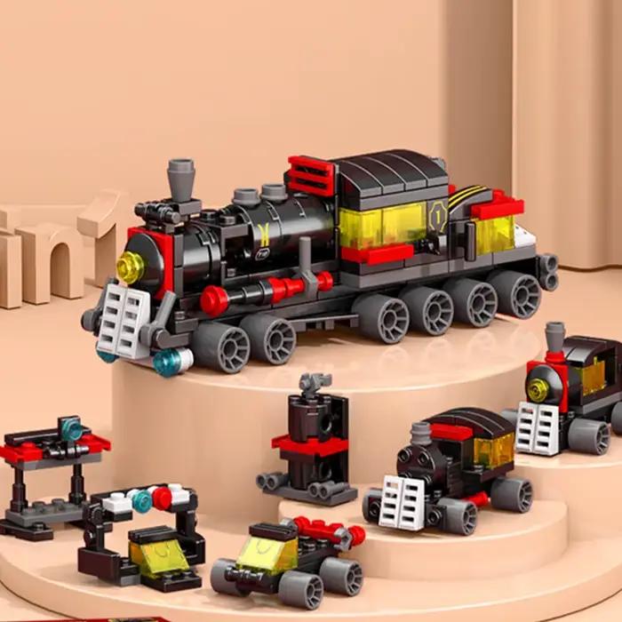 NOUVEAU Kit de construction 6-en-1 DIY : Train