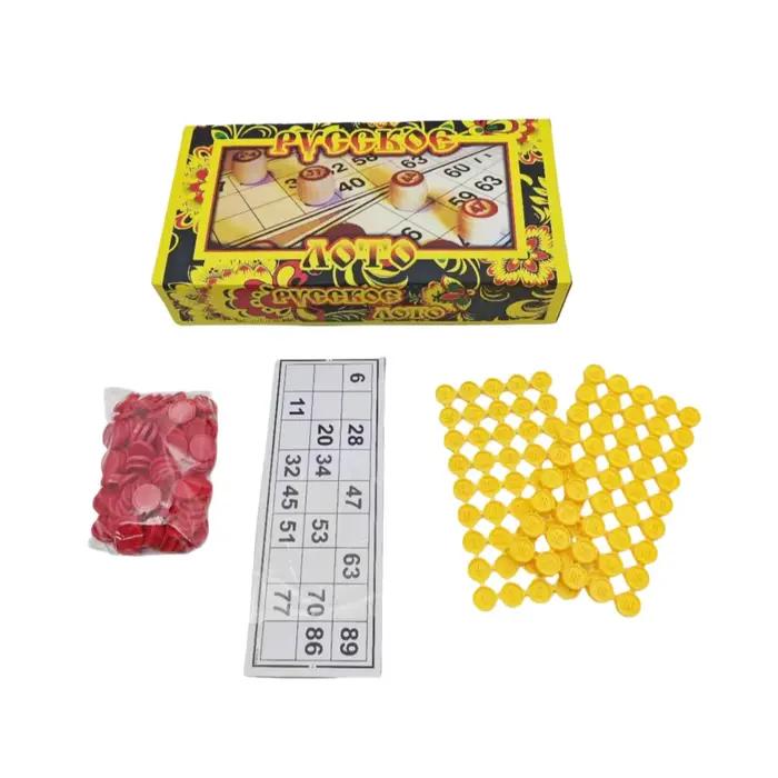 Jeu de cartes Russian Lotto interactif en russe pour familles et amis occasions spéciales cadeau de vacances