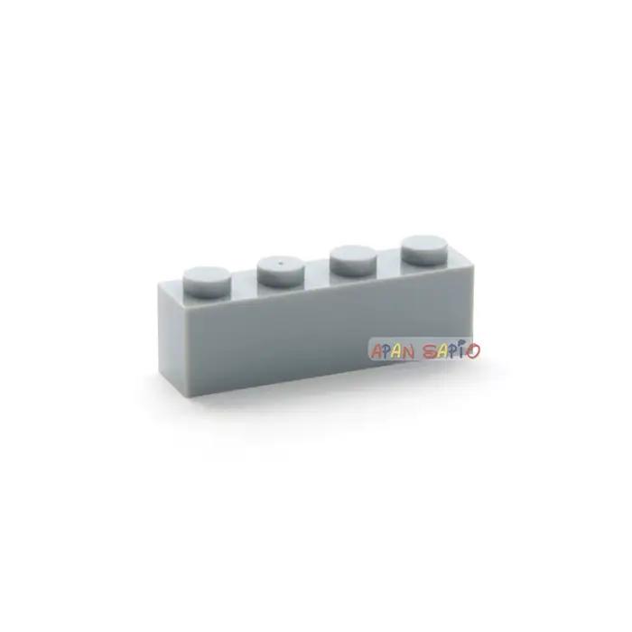 200 pièces épais 1x4 points bricolage blocs de construction figurines briques jouets éducatifs créatifs pour les enfants