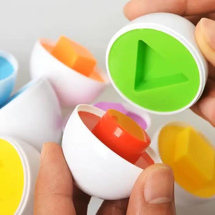 Jeux Montessori, jouet pour bébé, puzzle en forme d'œuf intelligent pour enfants, jouet de développe