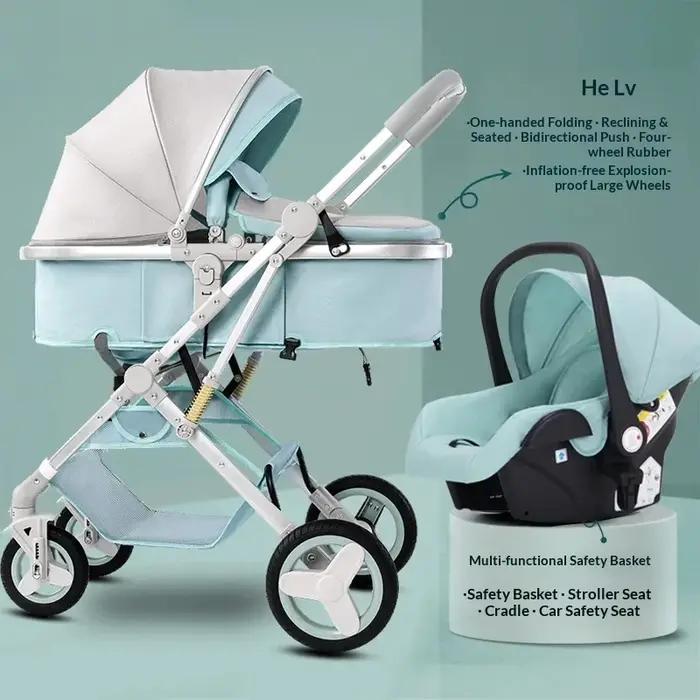 Poussette 3 en 1 Babyfond pour nouveau-né