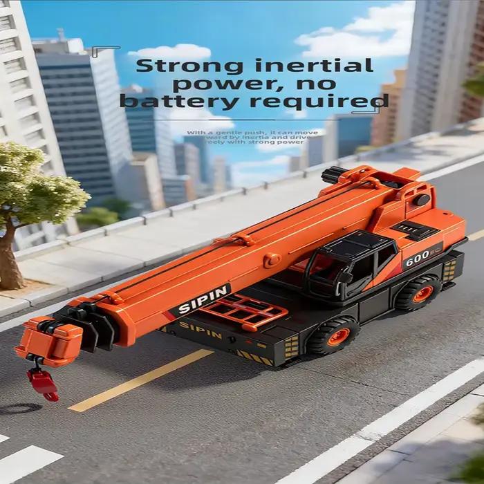 Modèle de véhicule jouet pour enfants : Grue de construction