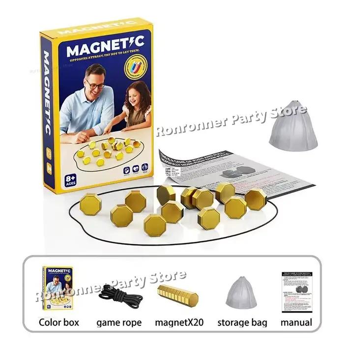 Jeu de société magnétique en pierres interactives pour familles, enfants et adultes, avec des structures tactiques et des couleurs vibrantes pour occasions spéciales
