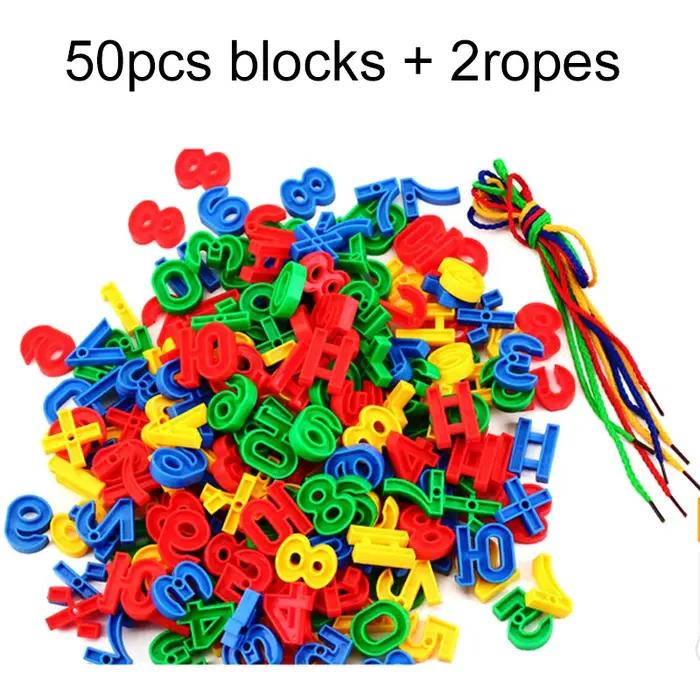 Jouets éducatifs Montessori blocs géométriques boutons enfilage outils pédagogiques apprentissage enfant développement cérébral occasions spéciales