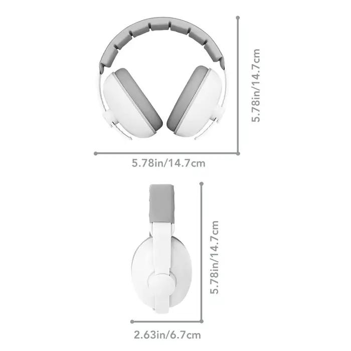 Casque antibruit pour bébé en ABS protecteur de l'audition pour le sommeil et les voyages occasions spéciales première année de vie