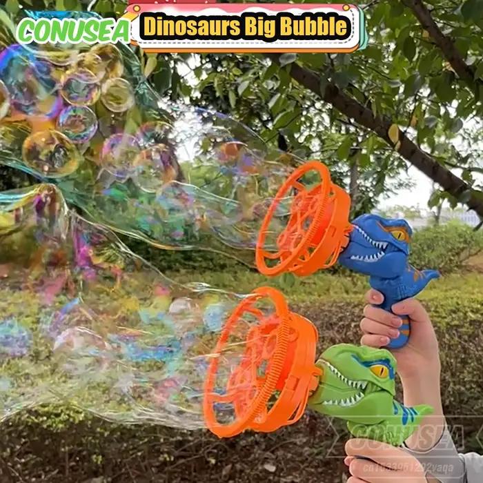 2 en 1 grandes bulles dinosaure bulle de savon pistolet électrique jouet enfants fête en plein air jeux interactifs