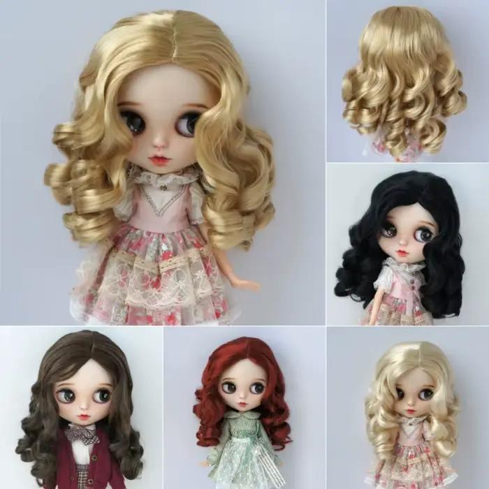 Jusuns-Perruques Beurre Synthétiques Bouclées en Mohair, Accessoires Sirène, JDirt 1/6 1/4 1/3 YOSD