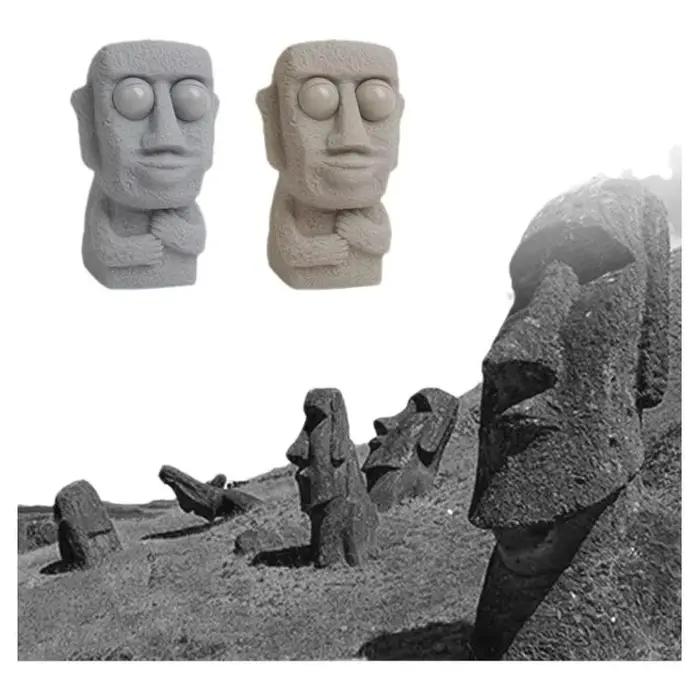 Statue Moai douce Stone Man pour enfants