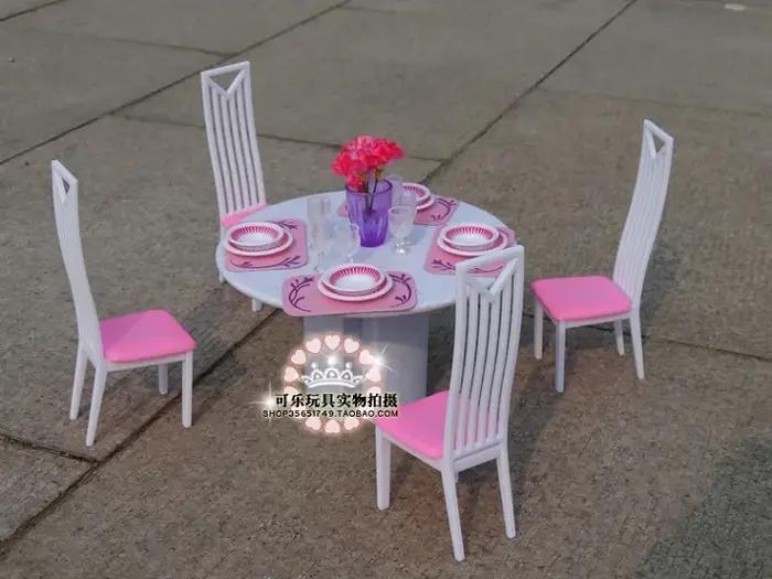 Nouvel ensemble de jeux pour meubles de 30 Cm, tables et chaises de salon 1/6 BJD Bonecas, accessoires pour maison de poupée, jouets Puzzle pour bébé
