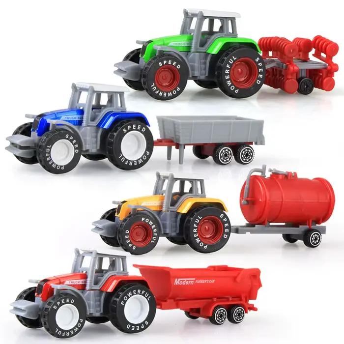 Enfants enfants Mini alliage tracteur jouet éducatif camion à benne basculante modèle voiture jouets tracteur jouet fermier véhicule ingénierie modèle de voiture