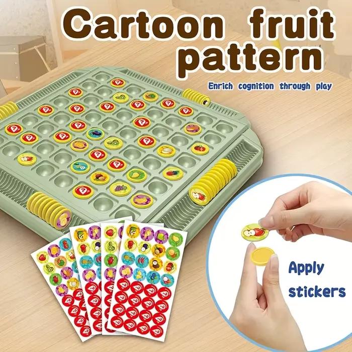 Jeu de société éducatif pour enfants Fruit Flip Memory - Puzzle créatif