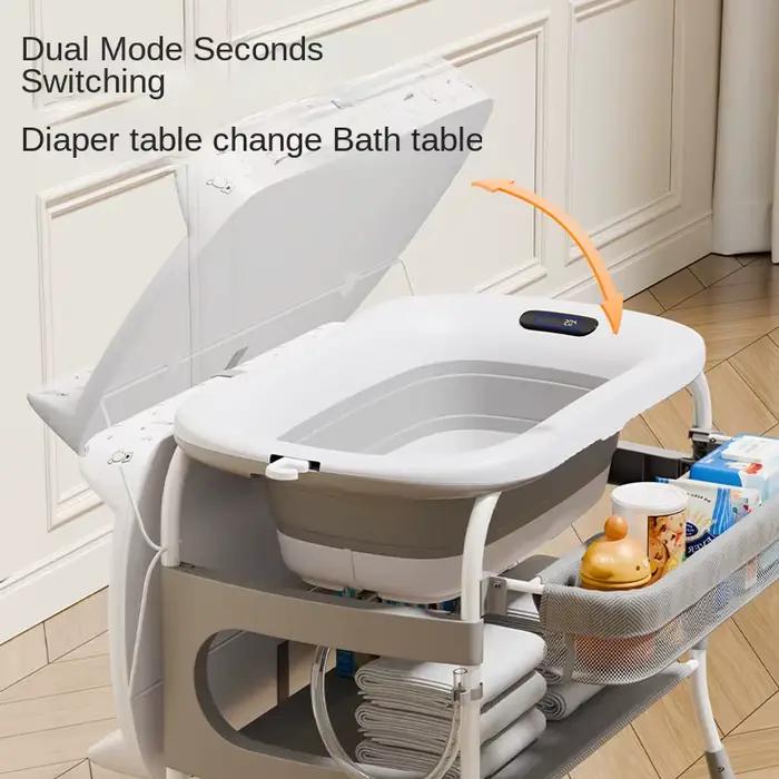 Table d'allaitement 2 en 1 pour bébé multifonctionnelle station de soins des couches occasion naissance baptême anniversaire