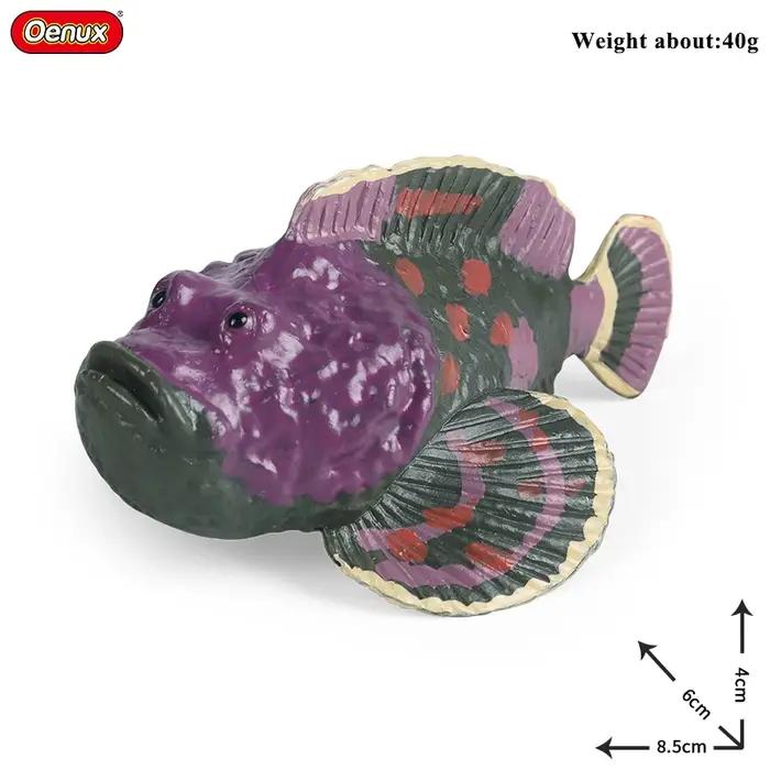 Oenux modèle de vie marine poisson clown saumon basse océan marin figurines d'action animaux PVC haute qualité éducation Miniature plage enfant jouet