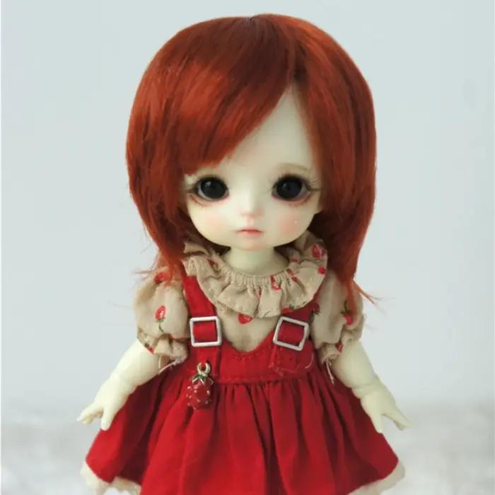 1/12 1/8 1/6 1/4 1/3 accessoires de poupée Mohair synthétique courte coupe fille Lati blanc et jaune OB11 YOSD MSD