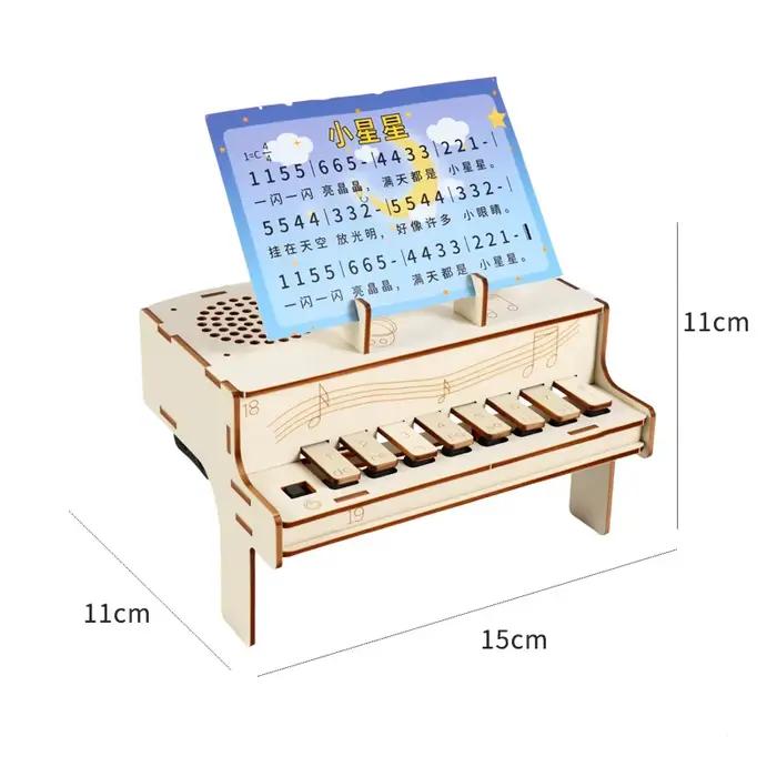 Boîte à musique piano électrique créative et amusante STEAM DIY