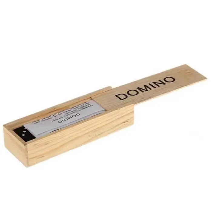 Jeu de dominos en bois 28 pièces cadeau de noël pour enfants et adultes jeu de société éducatif familial occasions spéciales