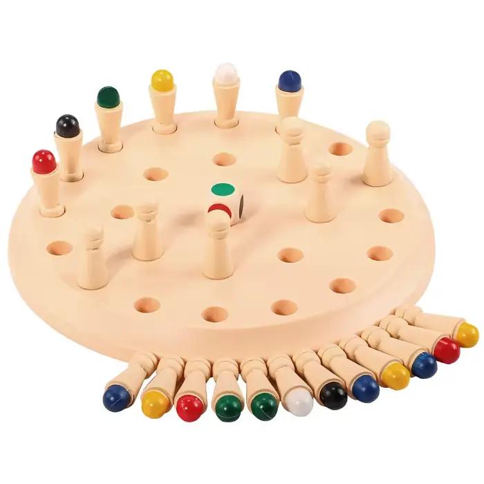 Jeu d'échecs mémoire Gowinbaby pour enfants et adultes, jouet éducatif Montessori pour apprentissage stratégique et logique occasions familiales et amicales