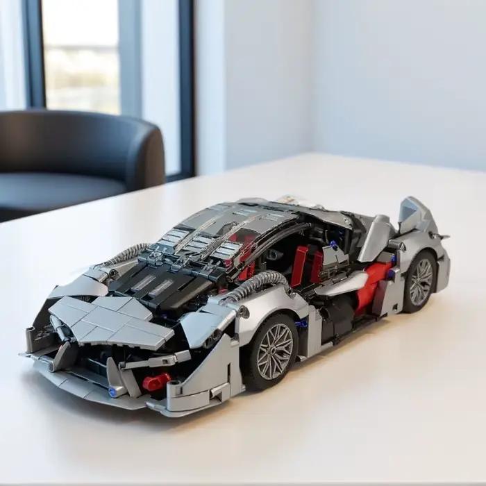Ensemble de blocs de construction de voiture de sport 1:14, 1000 pièces et plus, convient aux 14 ans