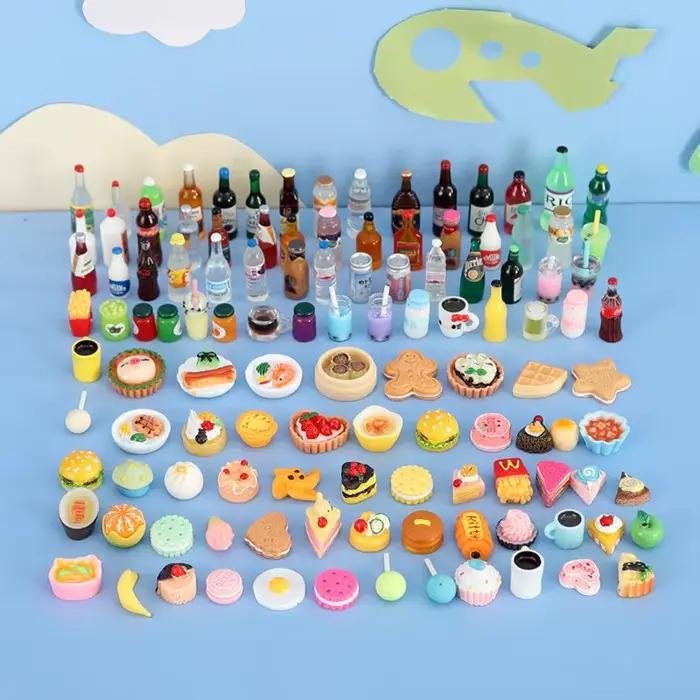 Maison de poupée miniature supermarché collations mini gâteau boisson accessoire cuisine jouer créer histoire occasion spéciale adolescence adultes adolescents