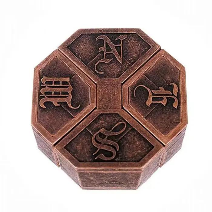 Bagua Lock Puzzle démêlage casse-tête en métal jouets éducatifs pour enfants adolescents IQ Test esprit jeux stimulants