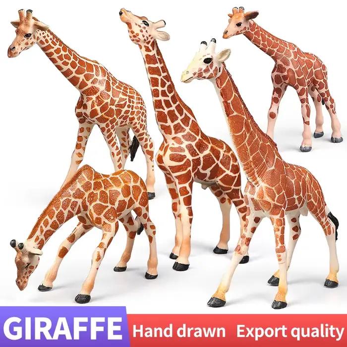 Ensemble de girafe du monde de la faune africaine