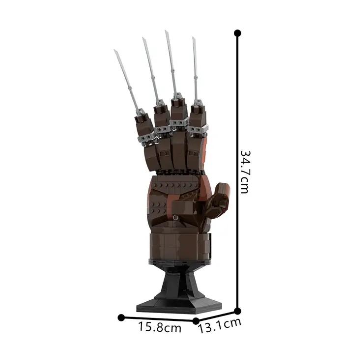 MOC un cauchemar sur Elm Street gants blocs de construction bricolage