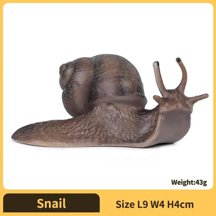 Jouet réaliste de figurine d'escargot-modèle animal à collectionner
