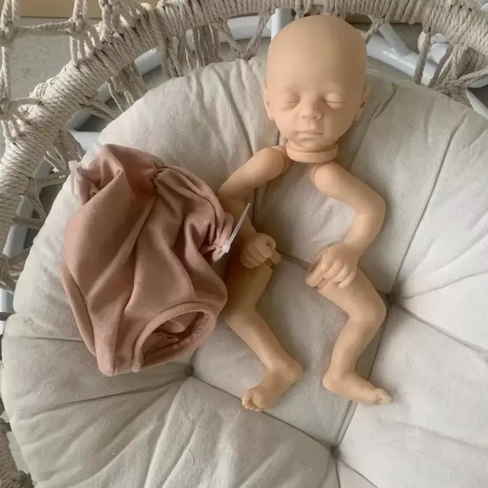 Kit de pièces de beurre vierges non peintes pour nouveau-né, bébé Reborn, bénédiction endormie, bric