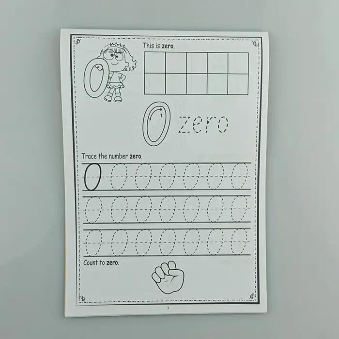32 pages, cahier d'exercices d'écriture numérique pour enfants, aides à l'écriture, amélioration des compétences d'écriture, reconnaissance des nombres de 0 à 30, cahier d'exercices de coloriage amusa