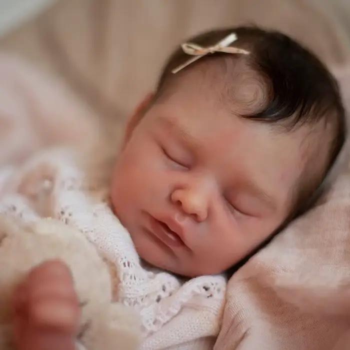 Kit de poupée Reborn de 20 pouces, bébé Sara endormi, Kit de poupée en vinyle, pièces de poupée inac
