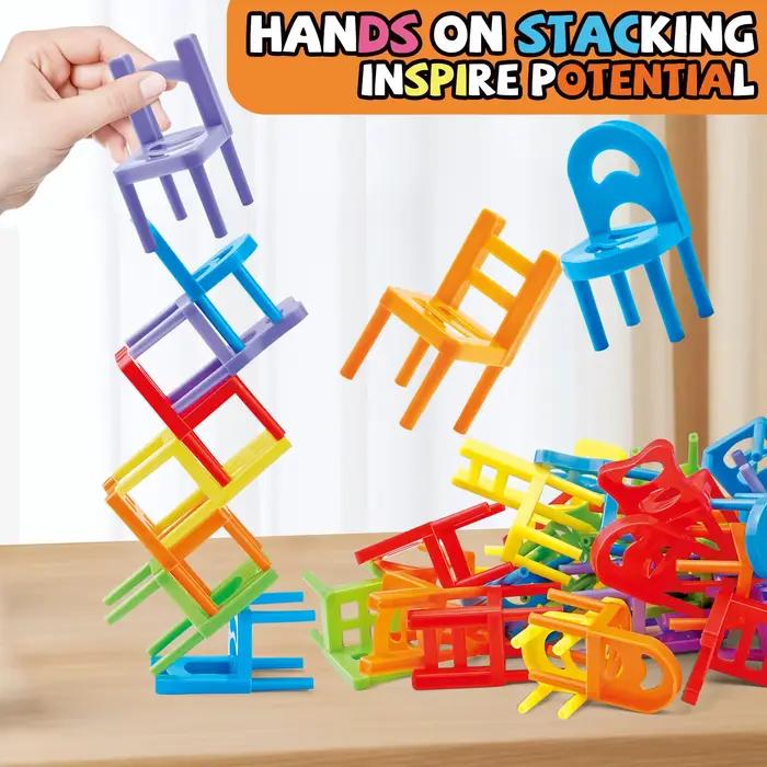 Jouets éducatifs, ensemble de jouets empilables pour chaises