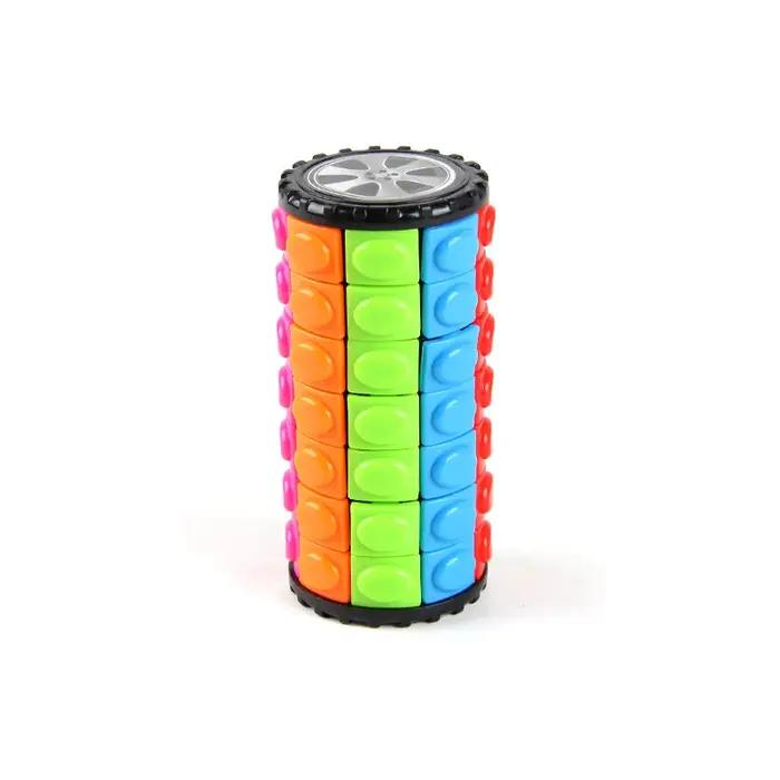 Jouet sensoriel anti-stress cylindre de puzzle rotatif coulissant 3/5/7 couches intelligence éducative pour enfants adultes occasions spéciales