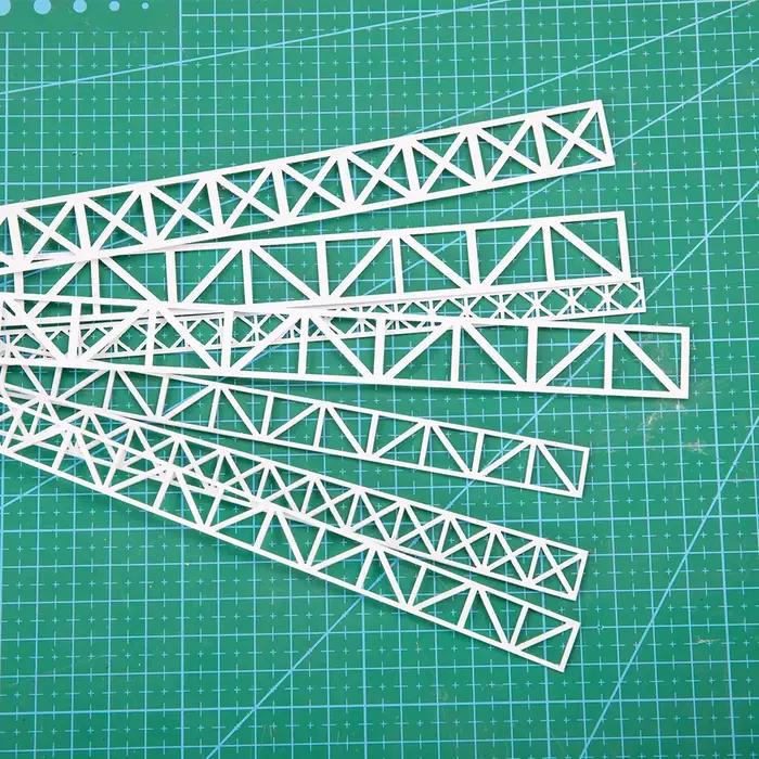 Ho N 1:64 échelle bricolage Architecture modèle de construction matériel pont en treillis Structure