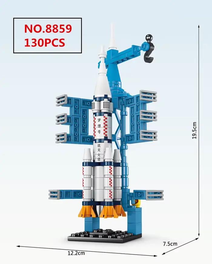 Décennie s de Construction de Fusée d'Aviation Créative pour Enfant, Figurine d'Astronome Spatial, B