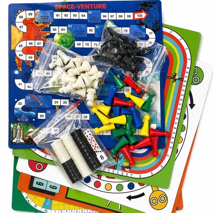 Jeu multifonctionnel Échecs et Dames pliable pour adolescents et étudiants occasion cadeau éducatif compétitif puzzle stratégique