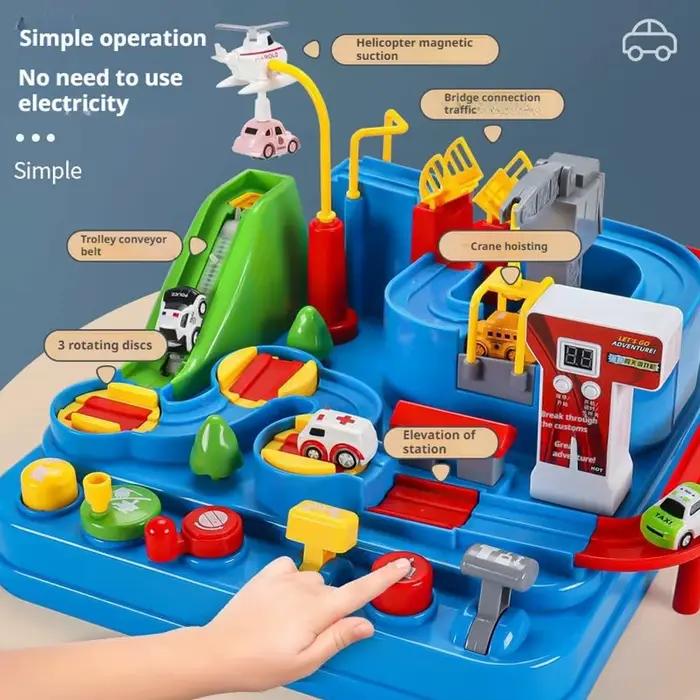 Enfant Jouet Voiture Ferroviaire Course Piste Aventure Animaux Spatiaux Educatifs Occasions Spéciales