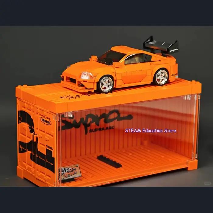 PB 8815 Ville Supra Vitesse Blocs de construction de voiture de course modèle A80 JDM